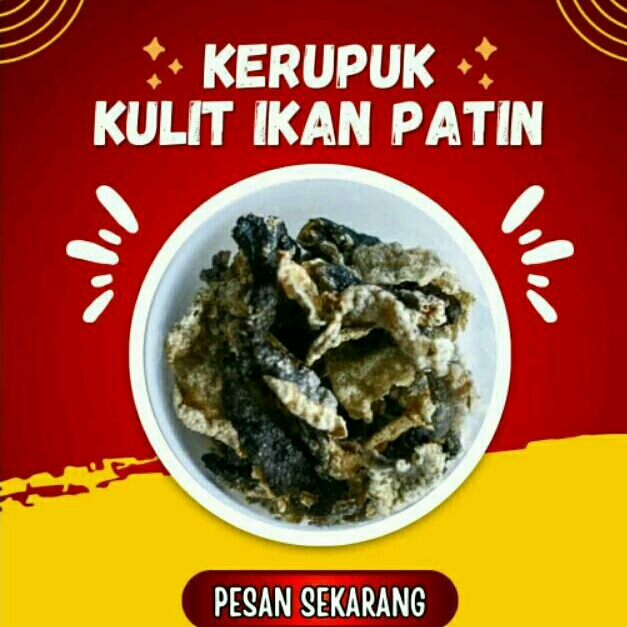 

Kerupuk kulit ikan patin mentah