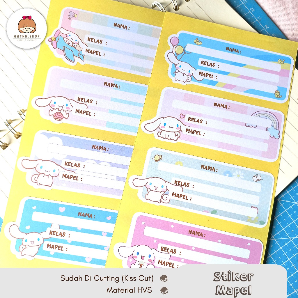 

Stiker Mapel | Label Buku Mata Pelajaran Sekolah | Cinnamoroll
