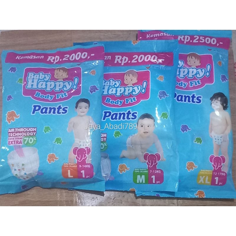 PAMPERS BABY HAPPY L,M,XL