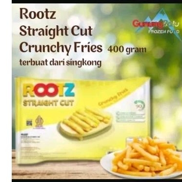 

ROOTZ Stik Singkong Goreng / Casava Straight Cut 400gr