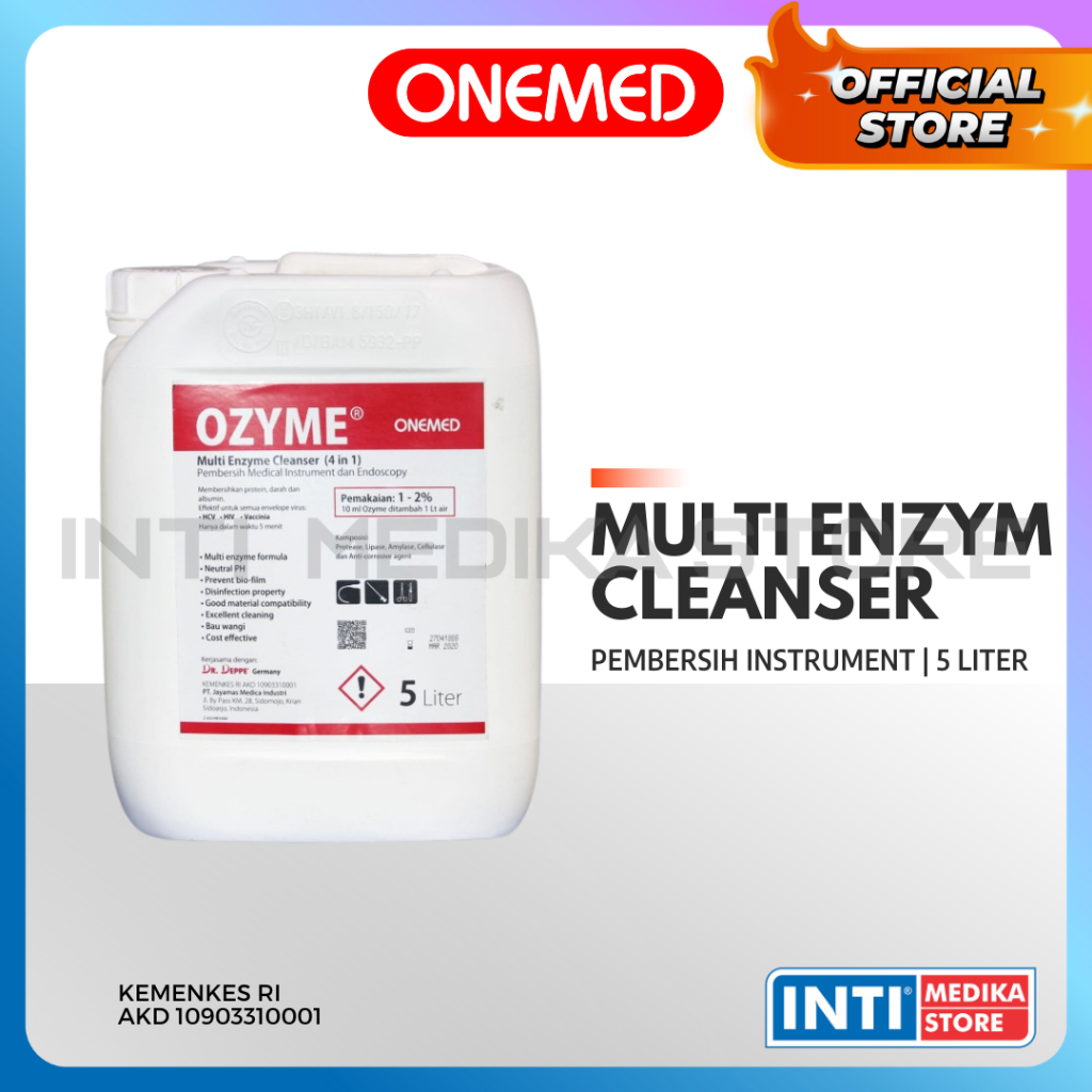 ONEMED - OZYME 5 Liter Multi Enzym Cleanser | Pembersih Instrument