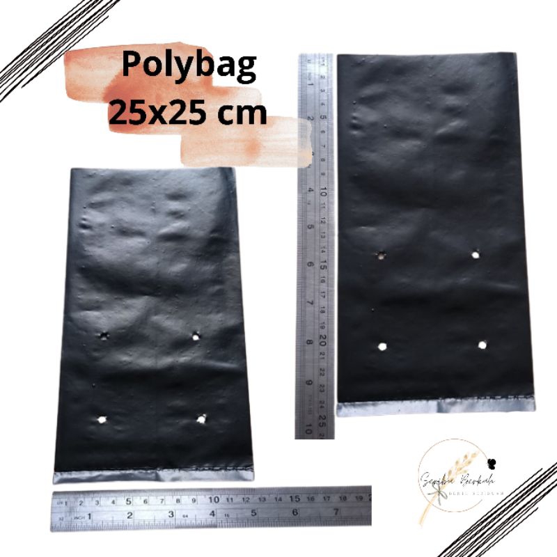 Polybag besar polybag tanaman ukuran 25x25 cm