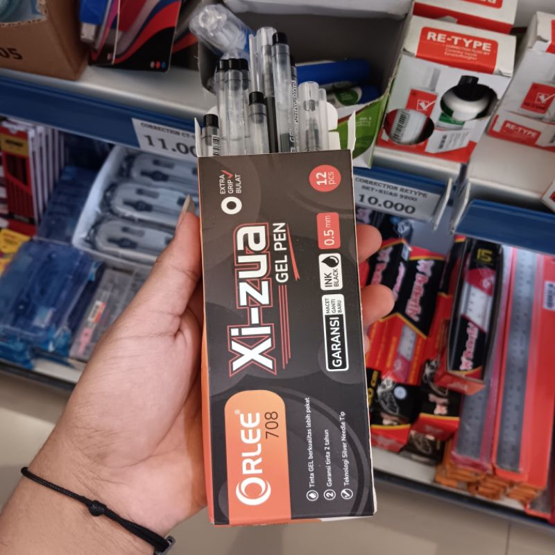 gel pen Xi-zua /new Gel zuixua aple murah 0.5mm 1pack (12pcs)