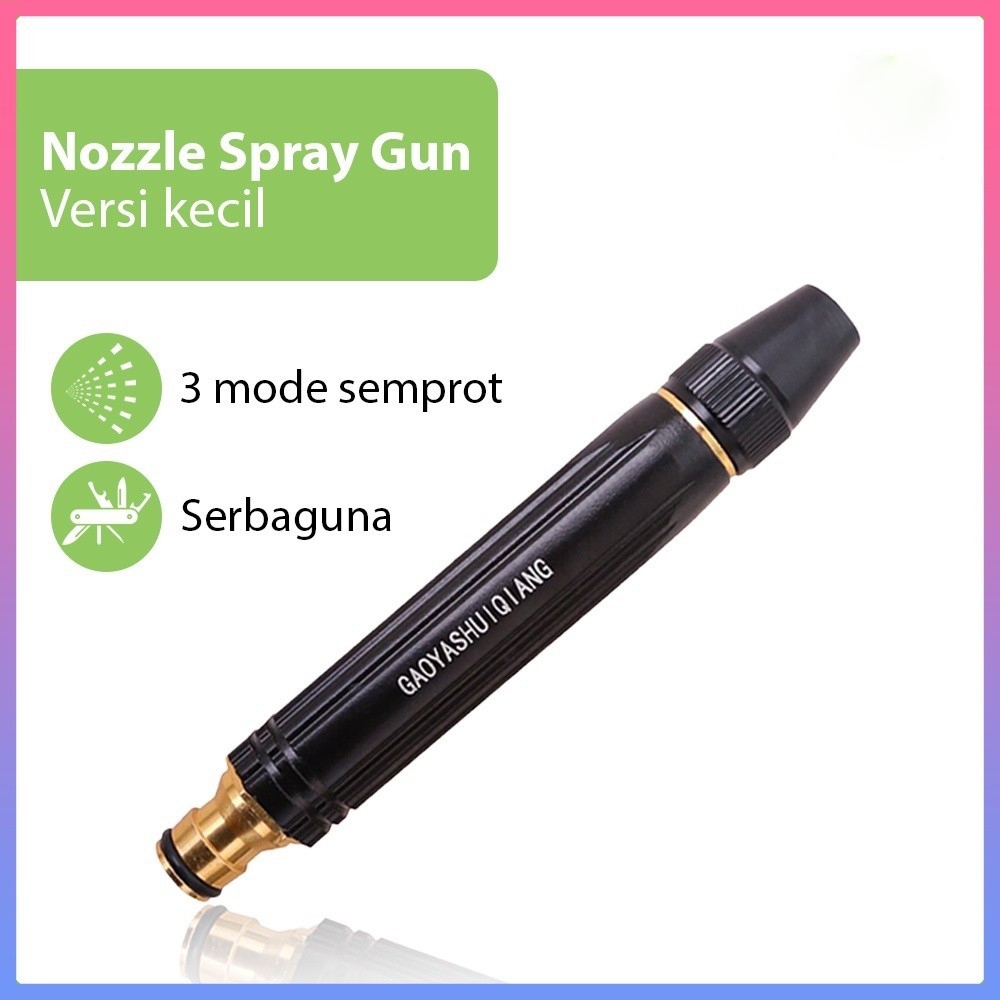 Semprotan Air Sprinkler Cuci Mobil Rumput Taman Sprinkler Pistol Air Kuningan Hose Nozzle Spray Stea