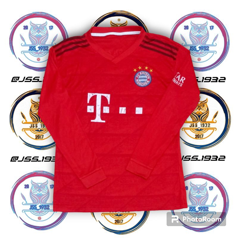 Jersey Bola BAYERN MUNCHEN Home LS Kit Murah Retro Vintage Rare Blokecore Olahraga Sepakbola - S