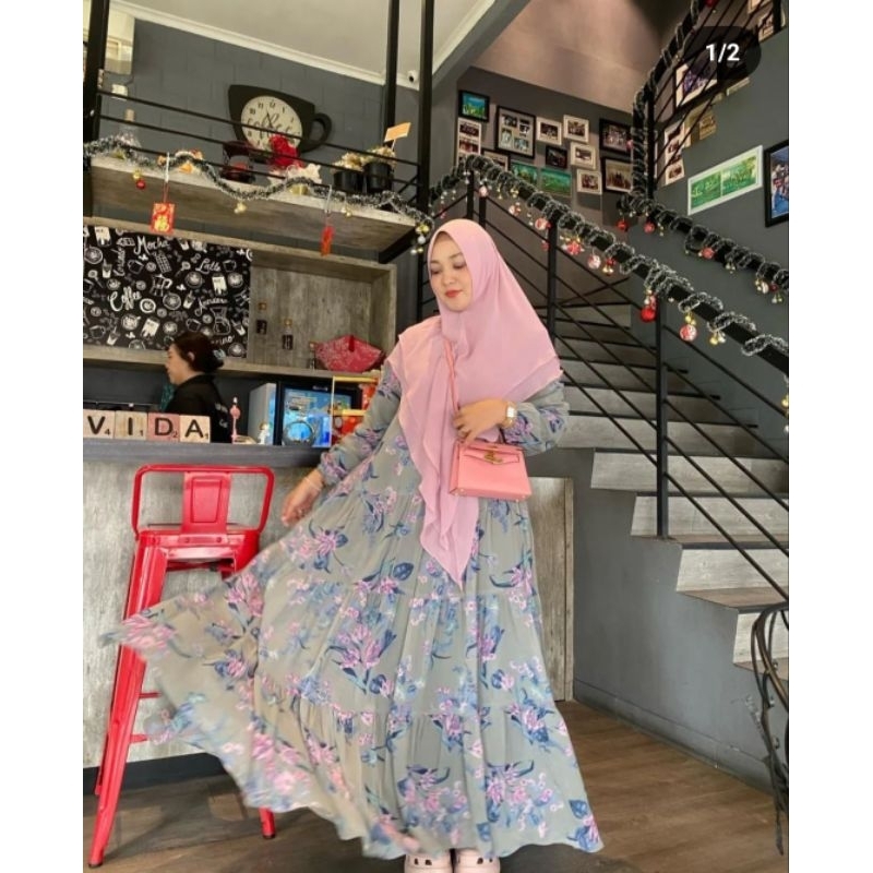 Sale ambyar Naswa dress by faaliza syari