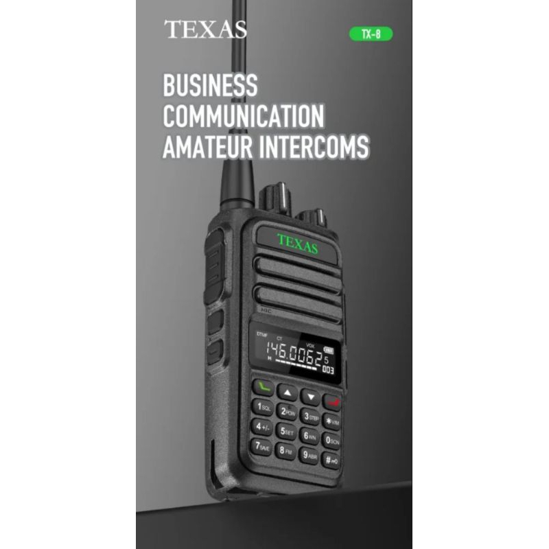 HT TEXAS TX-8 frequensi VHF