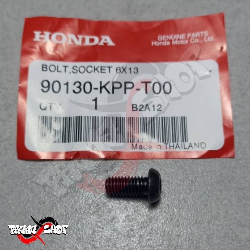 Bolt Socket 6X13 (Baut Spion) CBR250RR K64, CBR250R, CBR150R 90130KPPT00
