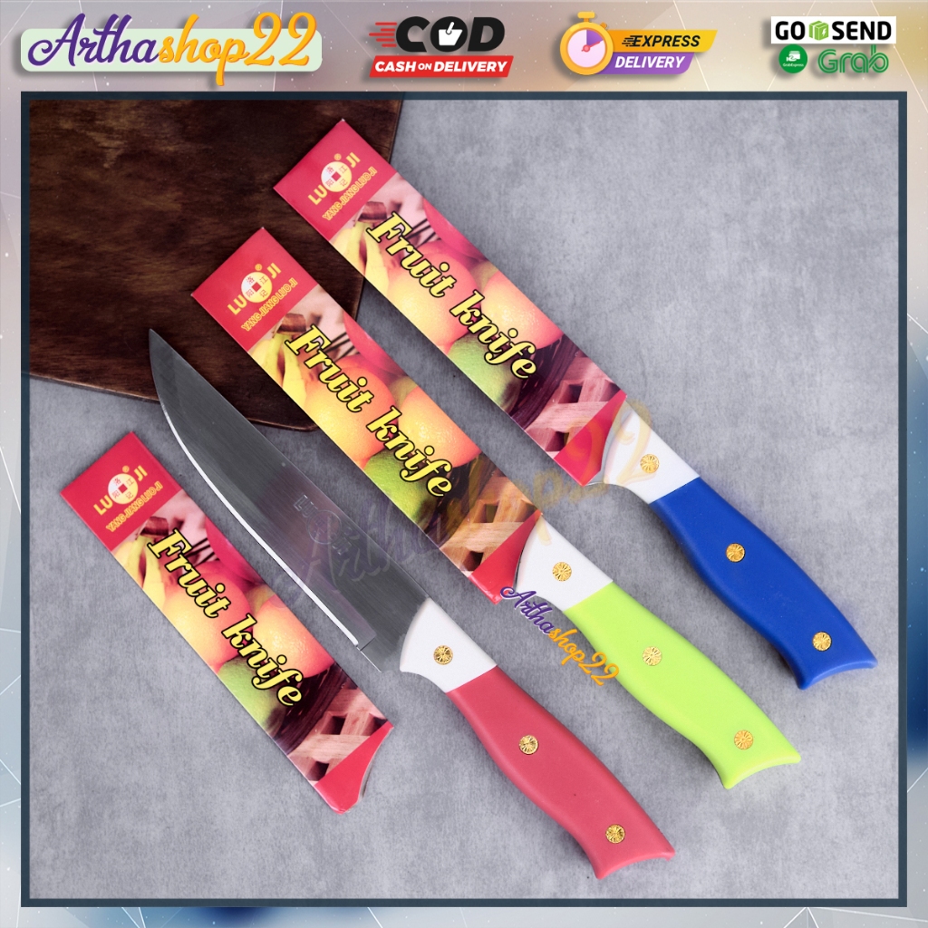 Pisau dapur Buah Daging Sayur Stainless Steel Chef Knife  LuJi A-123