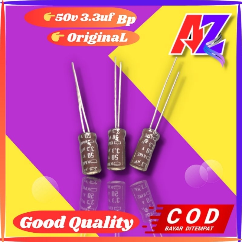 Elko 50v 3,3uf BP (Bipolar)