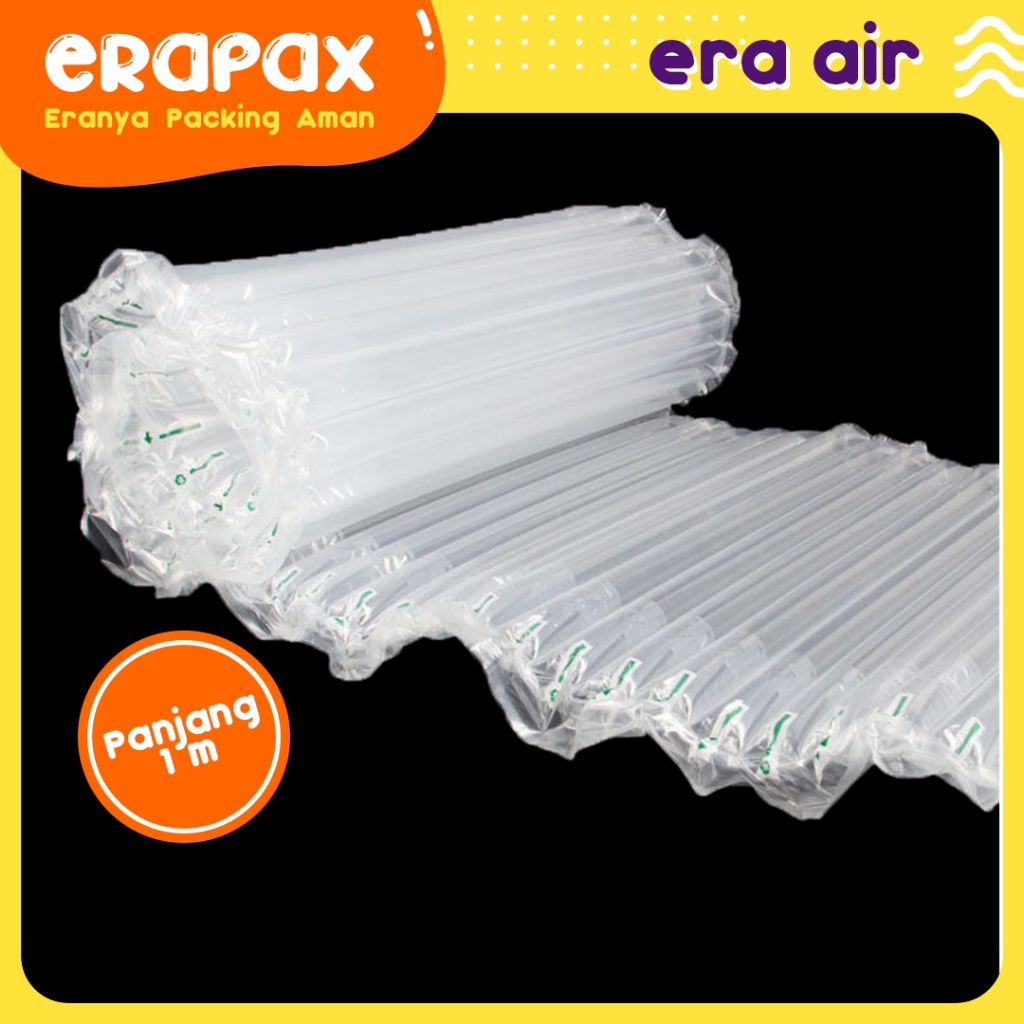 

ERAPAX 1M Era-Air Inflatable Poly Air Bubble Cushion Wrap / Plastik Packing Udara Tebal Anti Pecah