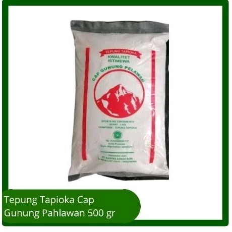 

TEPUNG TAPIOKA CAP GUNUNG PELAWAN 500 GR