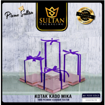 

Kotak Mika - Cake Box - Kotak Kue Mika Transparan Dus Hadiah Hantaran Uk 22x22