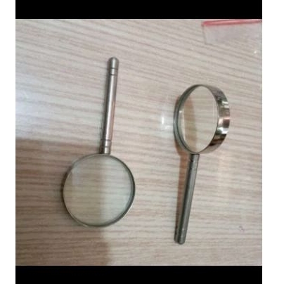 

kaca pembesar stainless LOGAM , Loupe dia 5cm