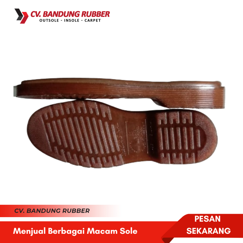 Sole Dokmart Kaca Bening Original - Outsole Dokmart - Sol Sepatu Dokmart Cowo