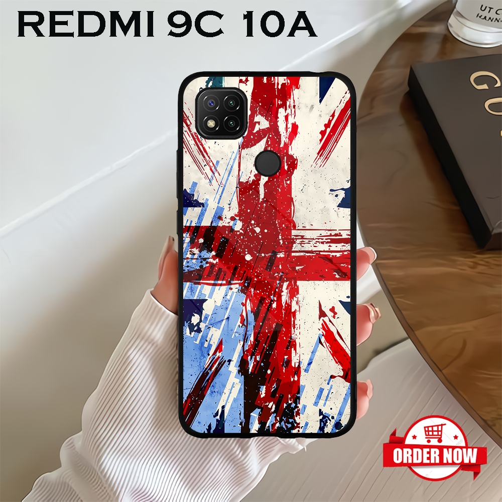 [CM36]  Case Glossy Case | REDMI 9C | REDMI 9 | CASE KEKINIAN LUCU |  Casing Hp Kilau Motif USA