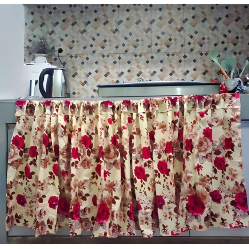Gorden Kolong Meja Dapur | Hordeng Kolong Bawah Meja Dapur