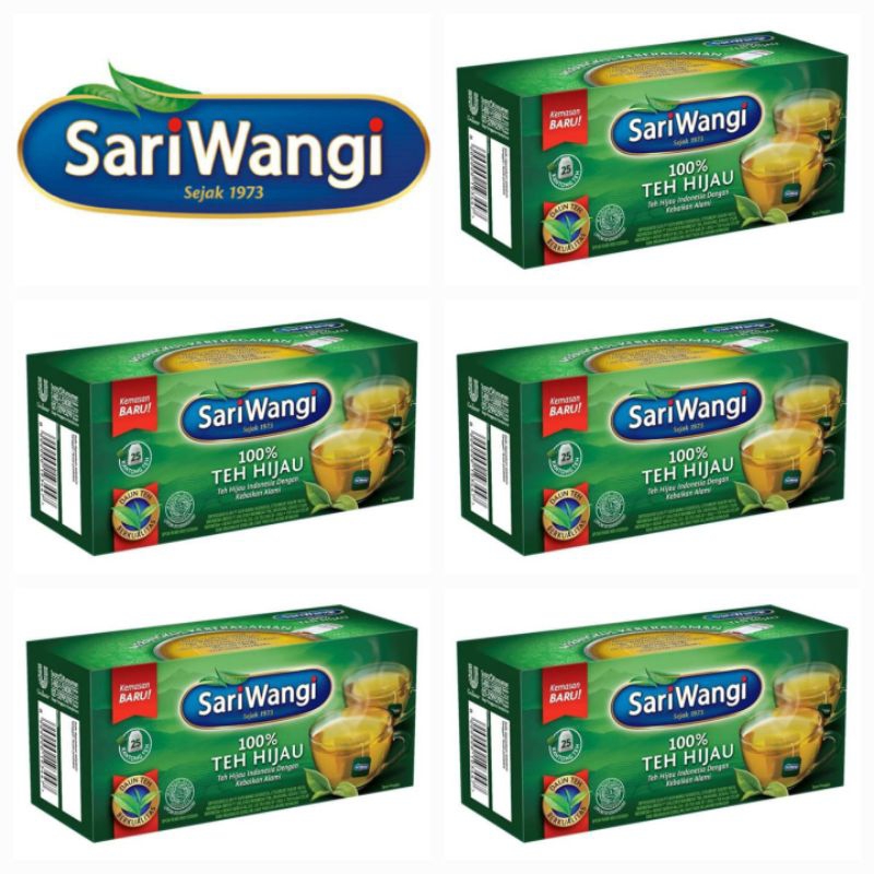 

SariWangi Teh Celup Hijau Isi 25 Kantong