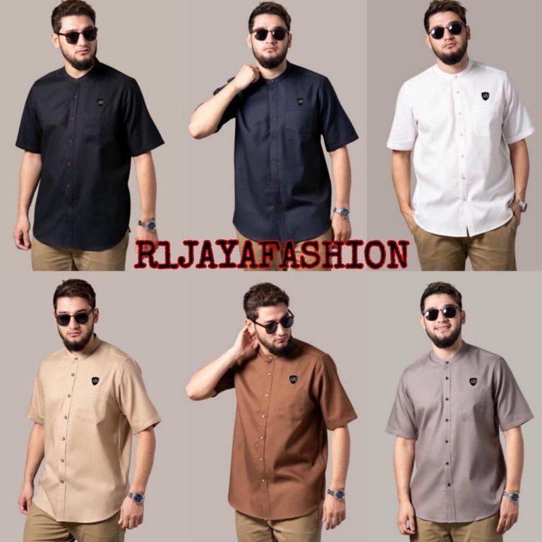 KODE J42I BAJU KOKO PRIA LENGAN PENDEK KEMEJA KOKO PRIA LENGAN PENDEK PREMIUM ORI RLJAYAFASHION