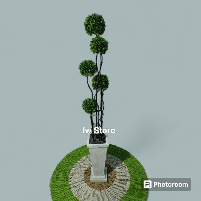 bunga hias bonsai sudut ruangan