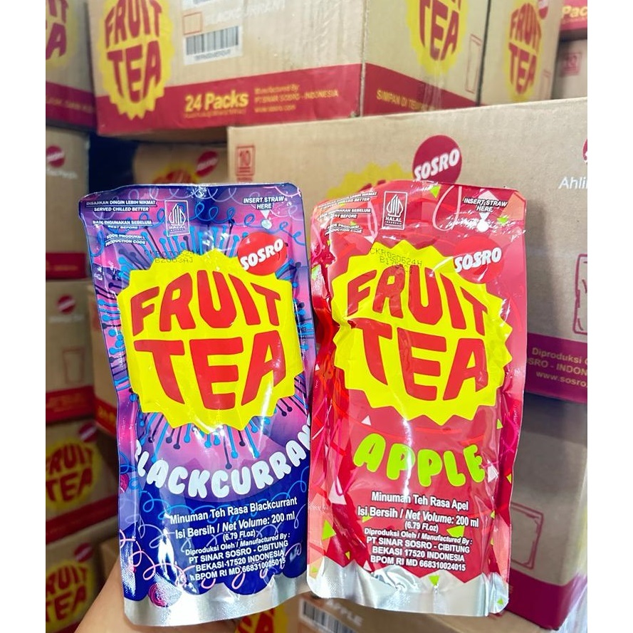 

Fruit Tea 200ml Pouch - Minuman Teh Buah Fruittea SEGITIGA