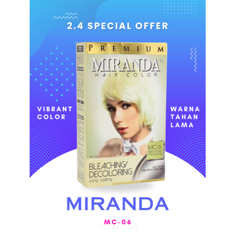 Cat Rambut Miranda MC-6 Warna Putih Original Lusinan