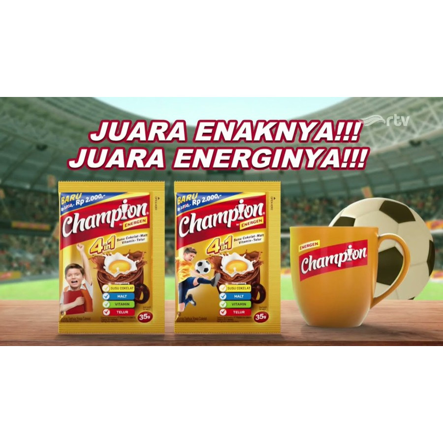 

Susu Champion Coklat 1 Renceng isi 10 sachet