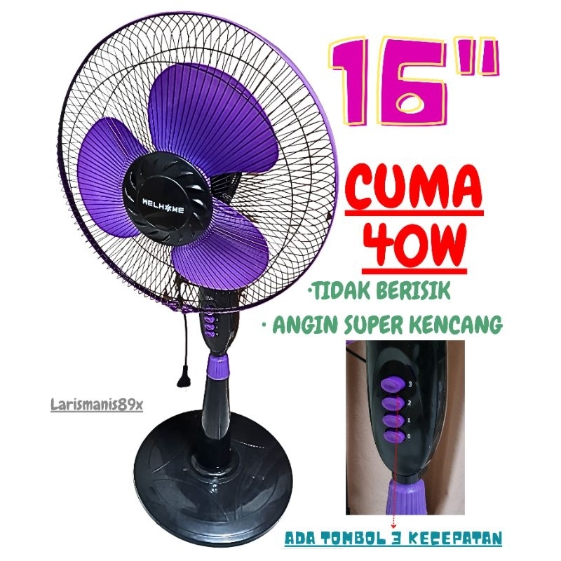 Kipas Angin Welhome WH 1681 / Standfan Welhome Kipas angin Berdiri Welhome WH1681