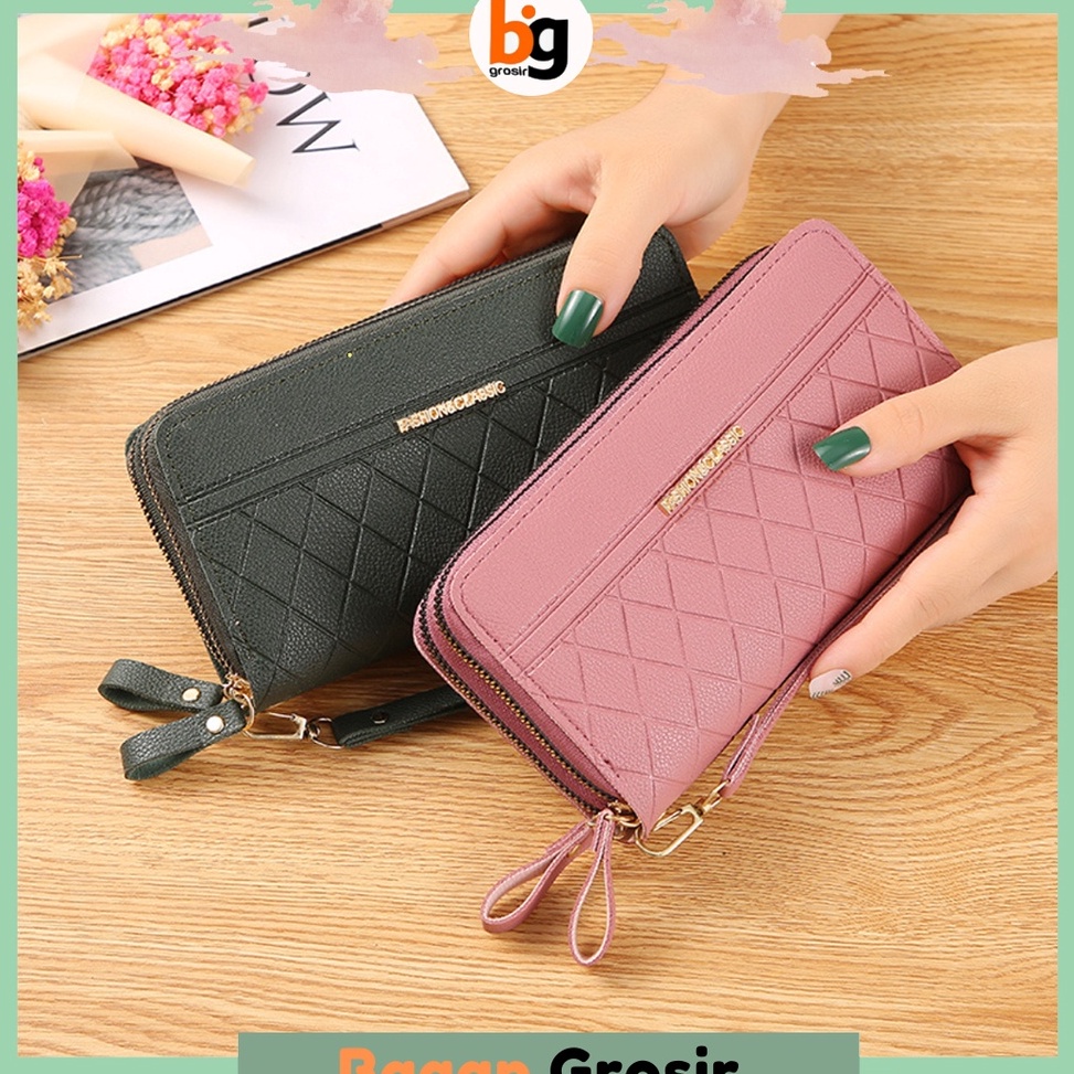 TERPERCAYA BG  COD  DOMPET PANJANG WANITA DOMPET PANJANG WANITA IMPORT KOREA KULIT ISI BANYAK RUANG 