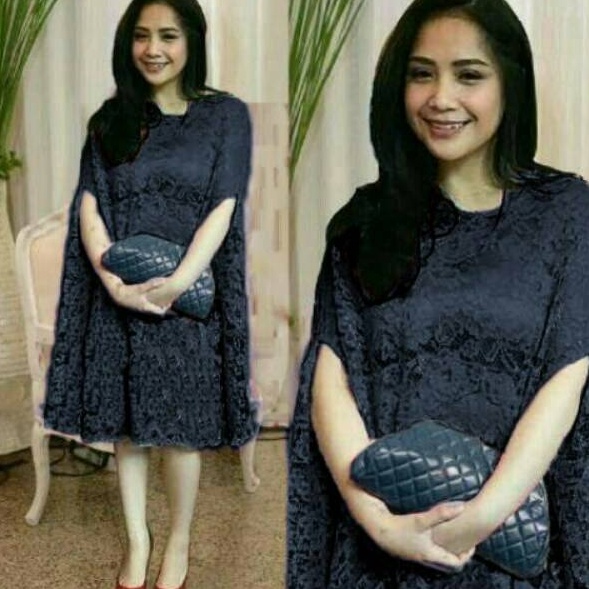 Hot Sale  KAFTAN NAGITA BAHAN BROKAT TULANG IMPORT LAPIS FURING