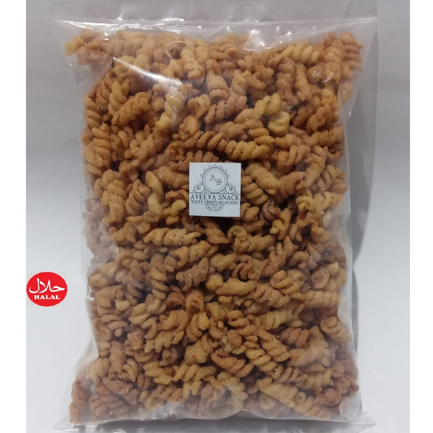 

MAKARONI SPIRAL RASA JAGUNG BAKAR GURIH 500 gram Snack Spiral Jagung Bakar Manis Renyah AVEEVA