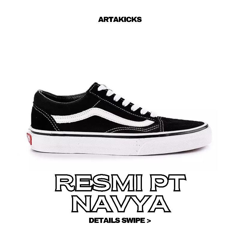 Old Skool Black White Classic ORIGINAL RESMI PT NAVYA