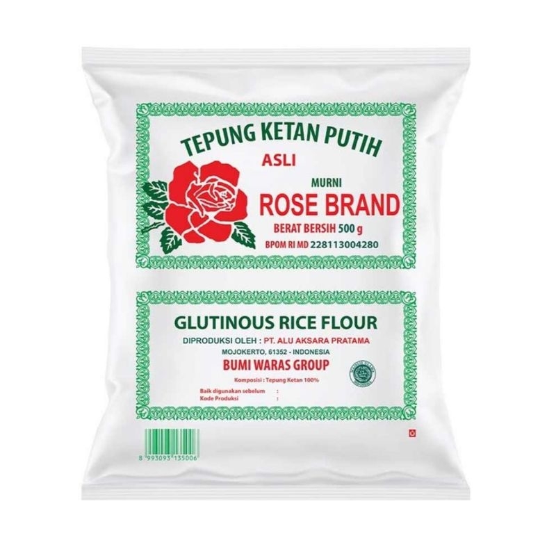 

TEPUNG KETAN PUTIH ROSE BRAND 500 gr