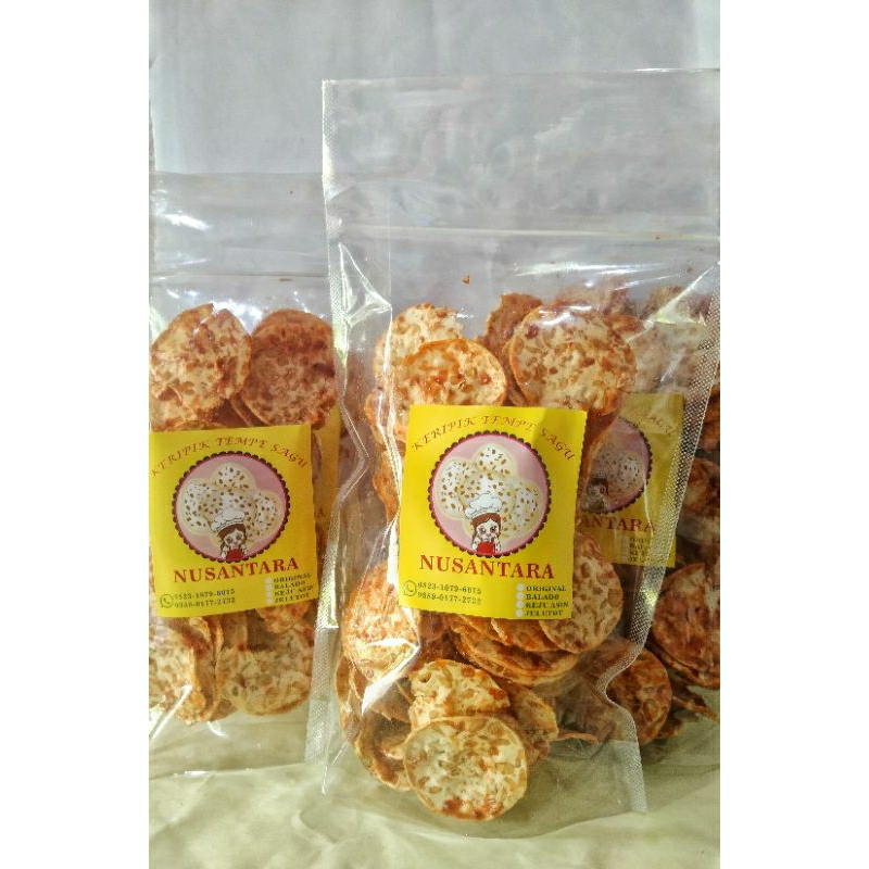 

Keripik Tempe Sagu Balado Pedas Manis 50 gr-250 gr
