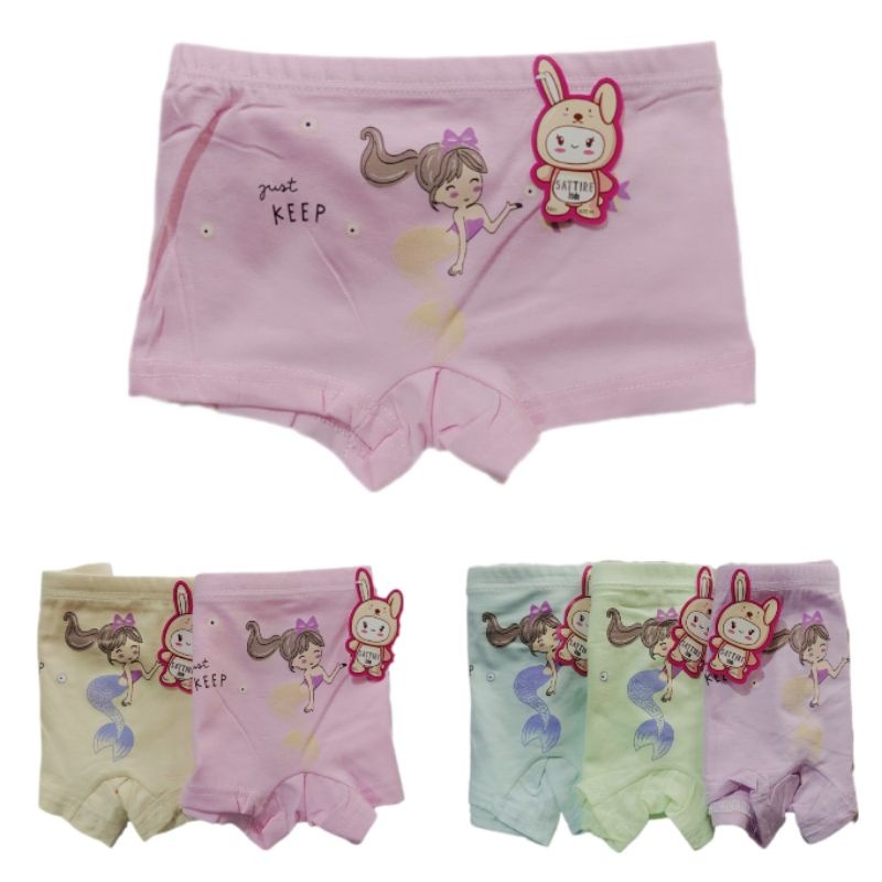 Import | Boxer Anak Cewek | Celana Dalam Anak Cewek | Boxer | Celana Dalam | CD | Sattire Kids 7732 