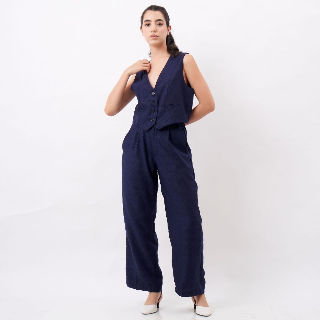 Vest Rompi Wanita Warna Biru Navy | Plaka Vest By Merona Rindu