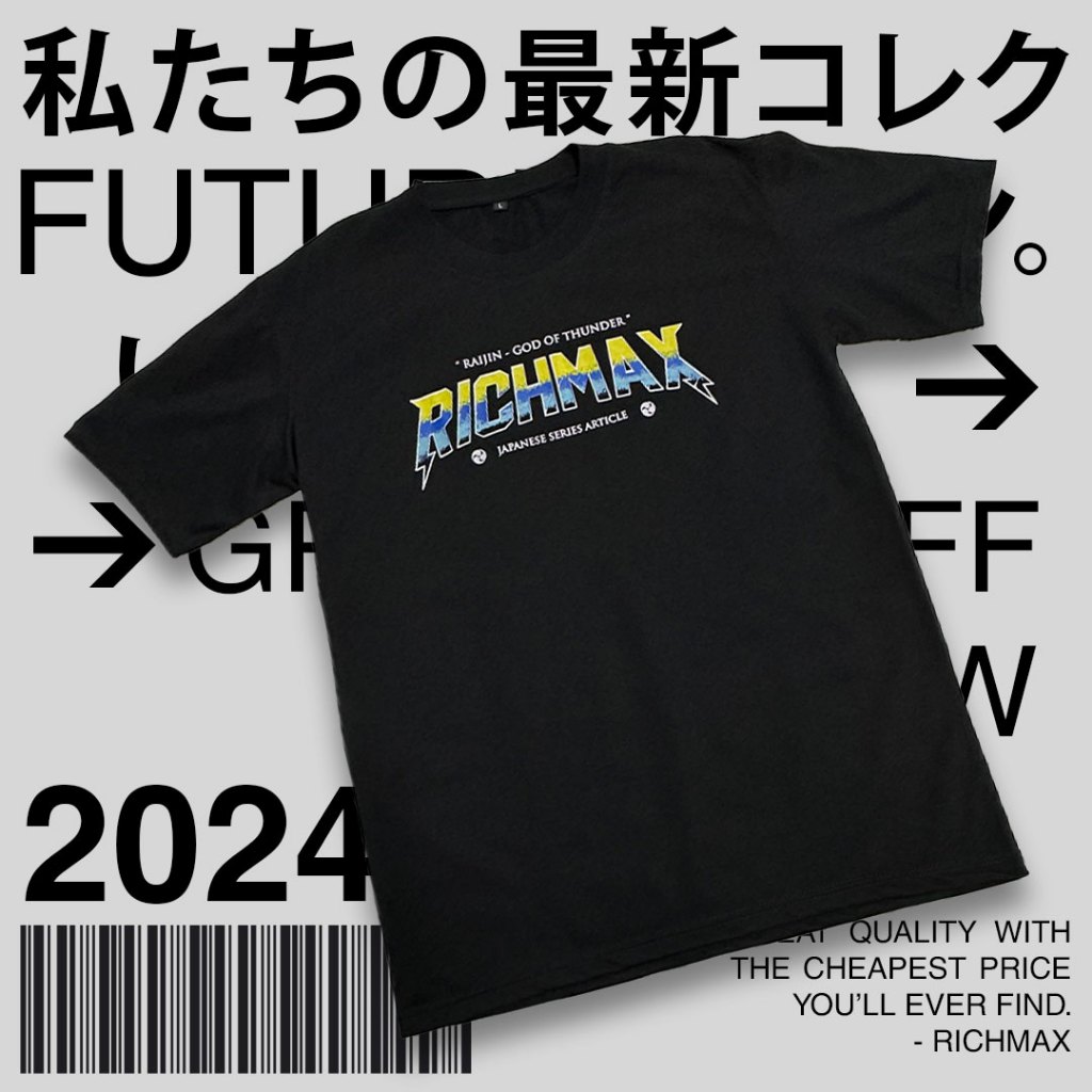 KAOS DISTRO RAIJIN GOD OF THUNDER PRIA RICHMAX ORIGINAL