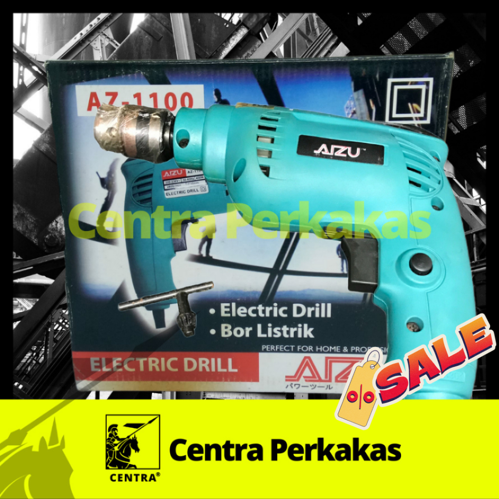 [UNIT[AZ-1100 Eletric Drill 10mm Mesin Bor 10mm Aizu