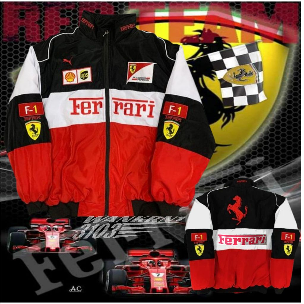 Jaket Nascar Ferrari Full Bordir Art 935