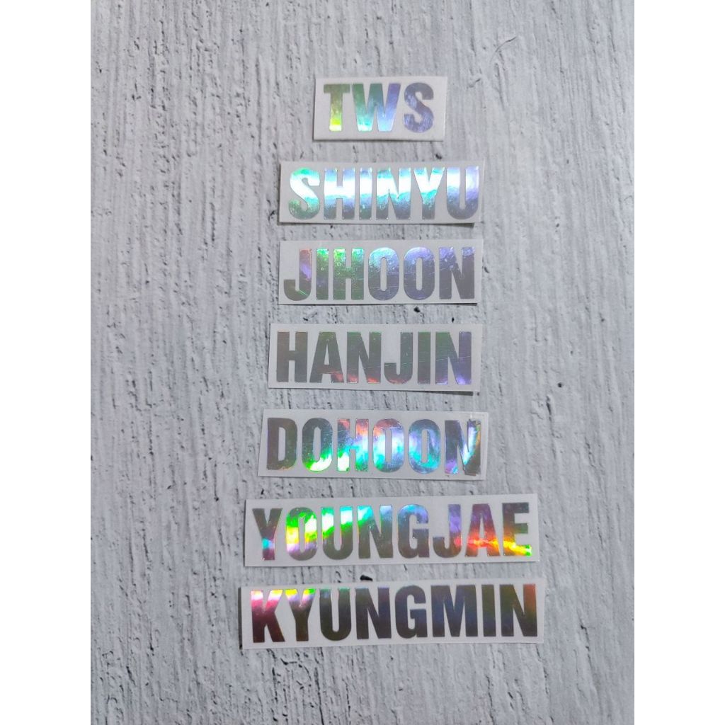 

TWS - Sticker Hologram Nama Member