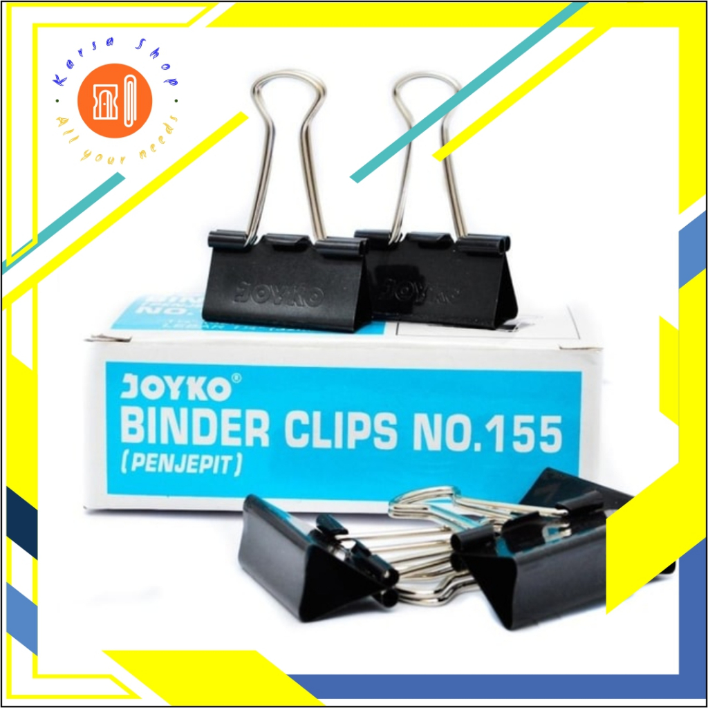 

Penjepit Kertas/Binder Klip/Binder Clip No.155 Joyko