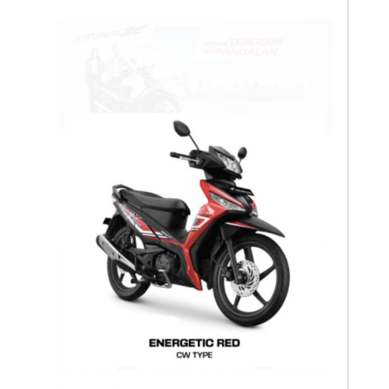 Honda Supra X 125 FI Motor Bebek 125cc - Hitam, Merah, Emas