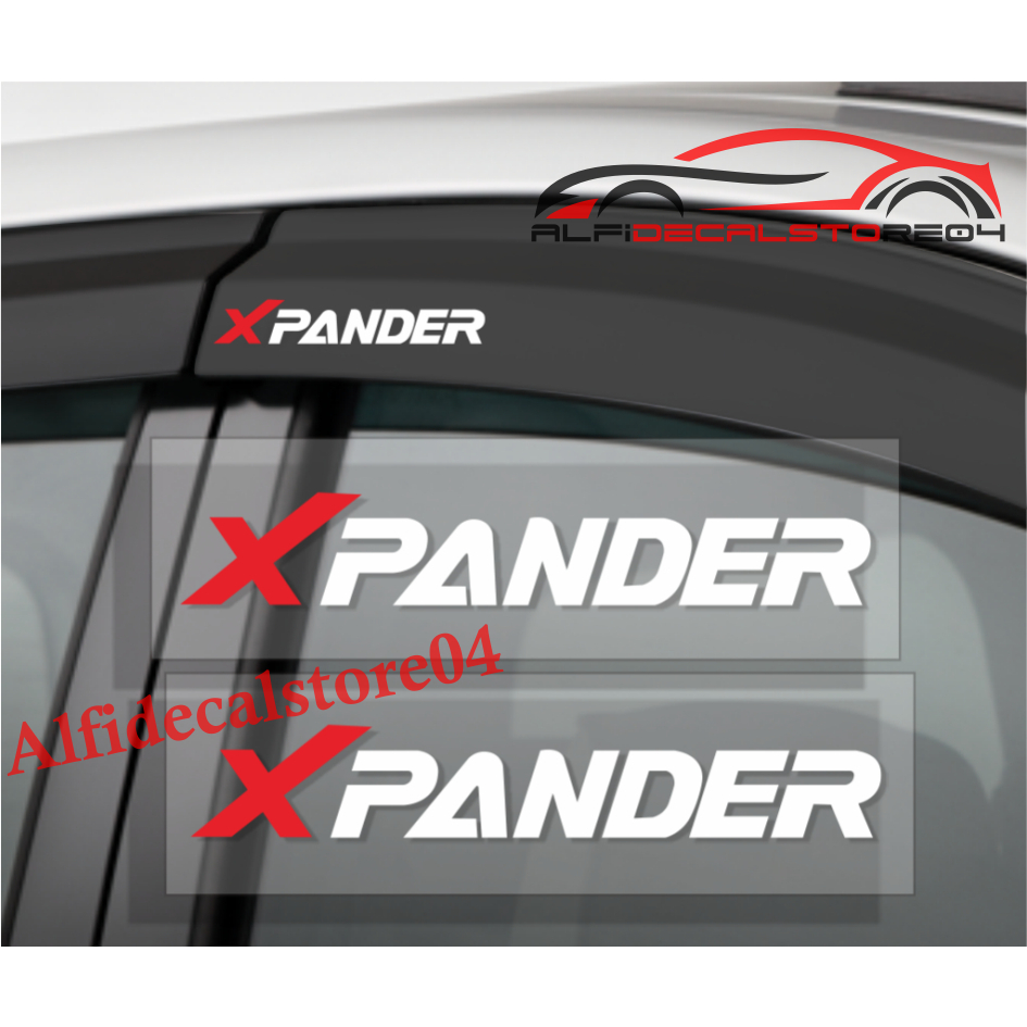 stiker expander sticker variasi talang air mobil mitsubishi expander 4pcs