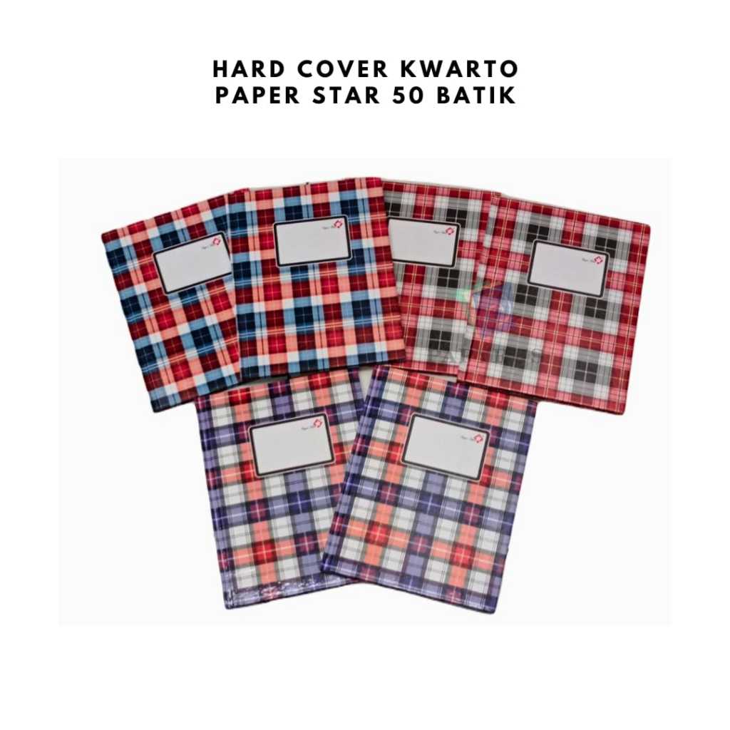 

BUKU HARD COVER BATIK / BUKU KWARTO / BUKU AKUTANSI / BUKU KEUANGAN / HARD COVER KWARTO PAPER STAR 50 BATIK