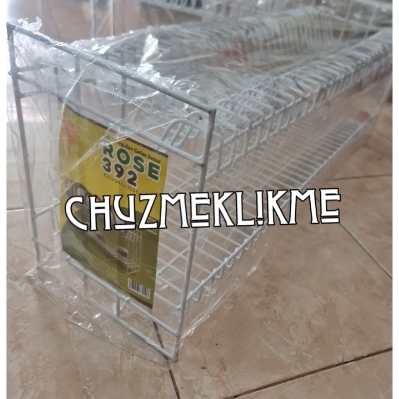 Rak piring gelas besar susun 2/Rak piring gelas panjang besar susun 2/Rak piring gelas besi panjang 