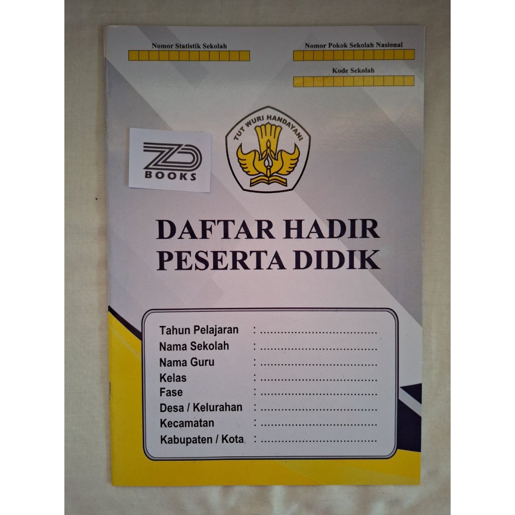 

Buku Daftar Hadir Peserta Didik Kurikulum Merdeka