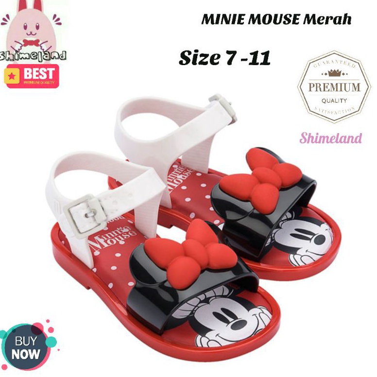ART P89C Mini Melissa Looks Like Mickey Dan Minnie Mouse Jelly Shoes