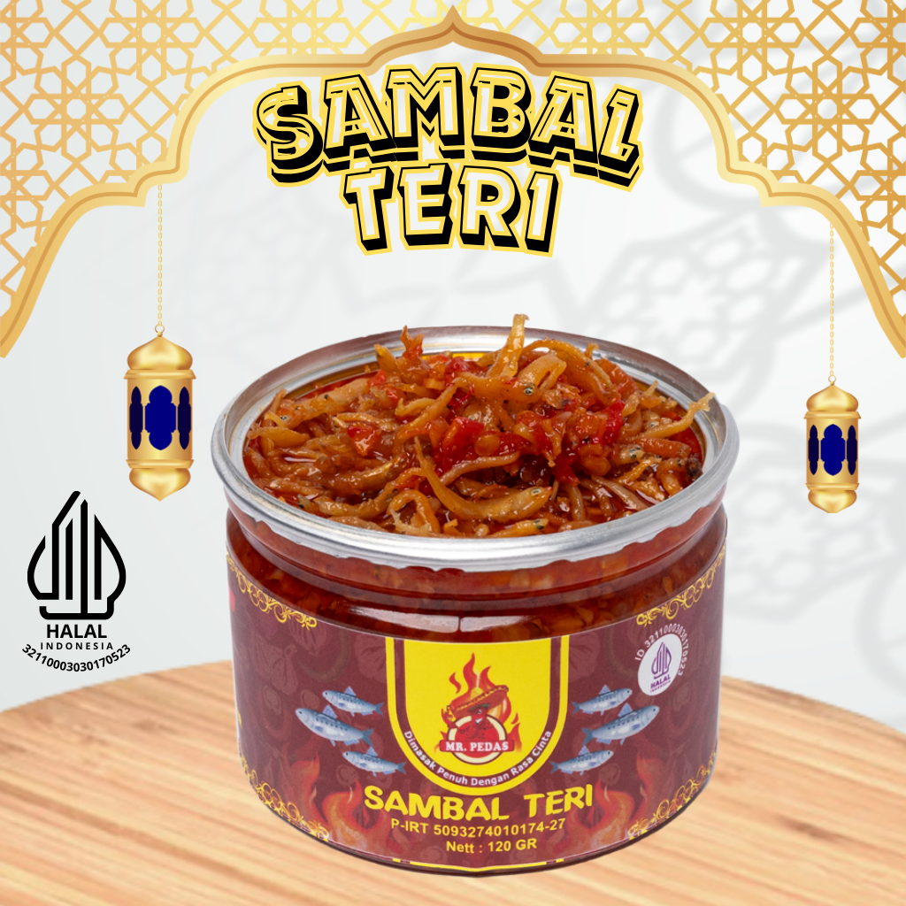 

SAMBAL MR.PEDAS - SAMBEL TERI MEDAN 120 GRAM