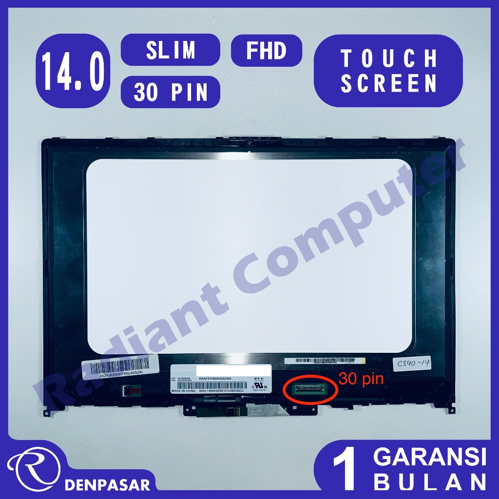 LCD LED Touchscreen Lenovo Ideapad C340-14 C340-14API C340-14IWL C340-14IML FHD