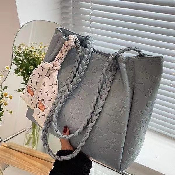 EL4879 Tas Bahu Shoulder Bag Wanita Tote Bag Tas Import Tas Batam Tas Fashion Tali Kepang Material P